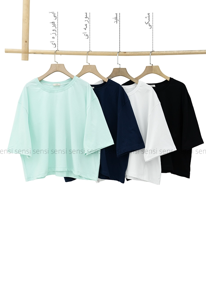 تیشرت کراپ باکسی کد1005980